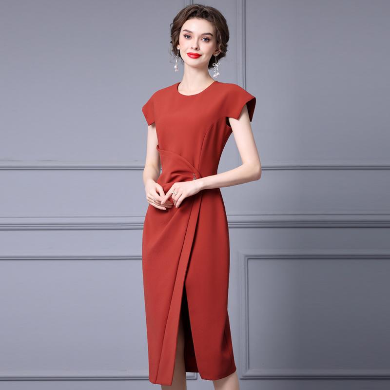 Kleider |  Damen Jerseykleid Im Wickeloptik Bekleidung Damen